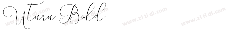 Utara Bold字体转换
